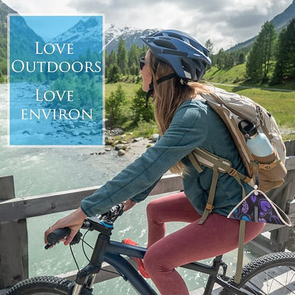 Pee Cloth for Women Hiking, Camping (2 Pack) - Female Urinal Solution for Camping Toilet Hiking - Reusable Absorbent Odorness Hygienic alt. to Toilet Paper