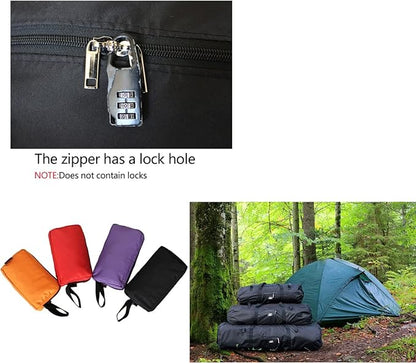 Large Capability Folding Tent Storage Carry Bag Waterproof Luggage Pack Pouch for Camping Hiking Picnic Organizer Walking Holder (Orange-S)