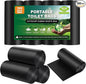 100 Portable Toilet Bags, Thick Biodegradable Camping Toilet Bags for Portable Potty, 8 Gal Compost Toilet Waste Bags Potty Bags for 5 Gallon Bucket Toilet Seat Adults Outdoor, 1.1 Mil