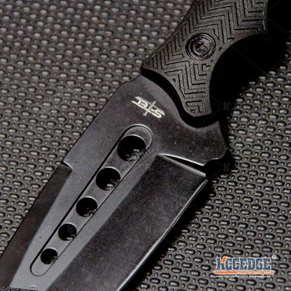 KCCEDGE BEST CUTLERY SOURCE Tactical Knife Hunting Knife Survival Knife Fixed Blade Knife Razor Sharp Edge Camping Accessories Camping Gear Survival Kit Survival Gear Tactical Gear 76162 (Black)