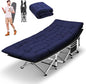HABUTWAY Camping Cot, Portable Camping Cot for Adult, 28" Wide Sleeping Cot Max Load 600LBS with Thick Mattress and Carry Bag, Portable Camping Bed for Outdoor Camping/Office, Home Nap