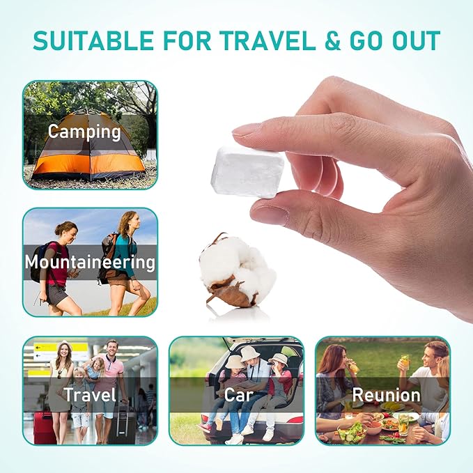 240PCS Compressed Towels, Reusable Toilet Paper Tablets Coin Tissues Camping Wipes, Portable Towels for Home Beauty and Outdoors Hiking