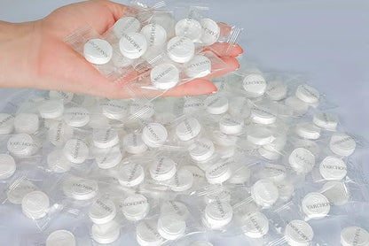 200pcs Compressed Face Towel Coin Size, Hand Towels Portable Compact Disposable Cotton Wipes Tissues Handy for Outdoor Hiking Camping Traveling, Home Wipes
