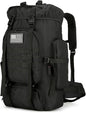 45L Hiking Backpack Camping Rucksack Molle Military Backpack for Outdoor Traveling (Black)