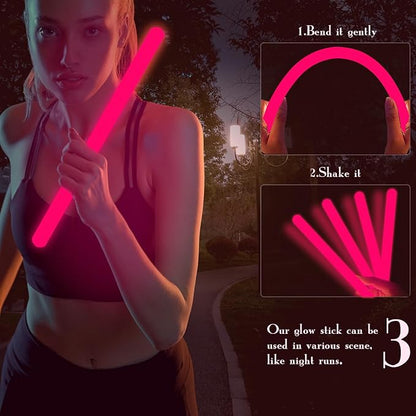 16 Inch Industry Grade Glow Sticks Bulk 5 PCS Bright Jumbo Light Sticks Glow in The Dark Emergency Huge Glow Sticks for Camping,Hiking,Hurricane, Earthquake, Survival Kit Accessories
