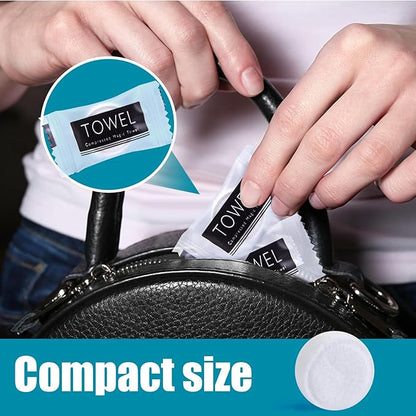 LOVEINUSA Compressed Towels Bulk, 360PCS Mini Disposable Towel Portable Towel Tablets Disposable Travel Towel for Camping Hiking Toilet Paper and Outdoor Activities