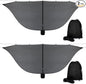 2 Pieces Hammock Bug Mesh Net 11 x 4.7 FT Hammock with Mosquito Net Camping 360 Degree Protection Dual Sided Diagonal Zipper for Hiking Camping Backpacking