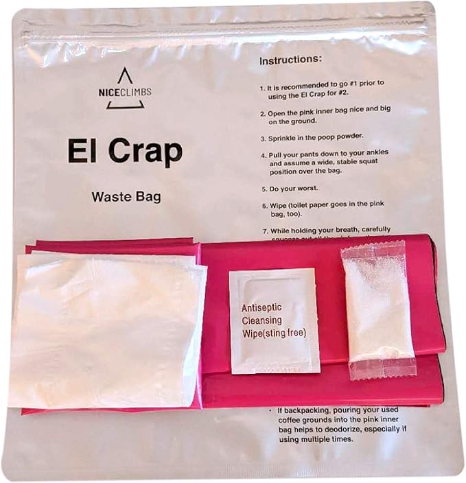 El Crap Waste Bag Toilet Kit, Pack of 10