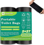 108 Portable Toilet Bags, Biodegradable Camping Toilet Bags 8 Gallon Thickened Portable Potty Bags for 5 Gallon Bucket Toilet Compostable Bags for Adults Outdoor Travel