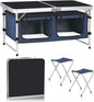 Camping Folding Aluminum Table with Adjustable Legs for Outdoor Travel Beach, Backyards, BBQ, Party and Picnic Foldable Table