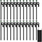 24Pcs Tent Stakes, 8in Heavy Duty Tent Stakes with Storage Pouch, Forged Steel Tent Sakes Metal, Metal Stakes for Tent Used on Grassland, Snowfield, Dessert(24Pcs, 8in, Diameter 1/4")