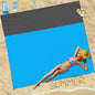 Beach Blanket Sandproof Waterproof 78''×81''1-5 Adults Oversized,Compact Lightweight Durable Beach Mat for Travel Camping Hiking Picnic Blanket