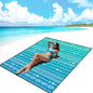 AISPARKY Beach Blanket Waterproof Sandproof, Oversized Large Beach Mat 79" X 83"/120"x108" for 1-8 Adults, Quick Drying&Compact&Lightweight, Picnic Mat Vacation Essentials for Beach Camping Travel