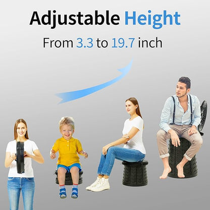 Portable Toilet for Adults, Extra Large 16.5in Height Portable Camping Toilet, Multi-Functional Mobile Toilet, Weight Capacity of 440 pounds, Convenient to Carry, Suitable for Camping, Car