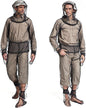 4 Pieces Mosquito Net Suit– Jacket Hood & Pants& Mitts & Socks Sets Light-Weight& Breathable Mesh Clothing for Men & Women, Ideal for Fishing, Hiking, Camping, Farming and Gardening (L/XL)