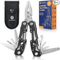 2 Pcs 14-In-1 multi tool pocket knife, Multi tool with Safety Locking Stainless Steel,