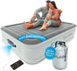 Huddle® Luxury Never Deflate Full Air Bed with Patented Dual Pump SlumberGuard™ Premium Technology | Inflatable Mattress with Built-in Pump | Comfortable Inflatable Mattress