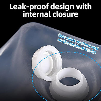 2 Pack Collapsible Water Storage Containers, 2×5.3 Gallon BPA Free Water Bag Jug with Spigot for Camping Hiking Backpacking Outdoors & Emergency
