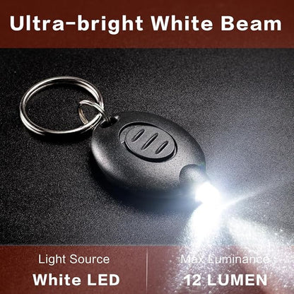 16 Pack Ultra Bright Mini LED Keychain Flashlight, Small Key Ring Flashlight, Portable LED Keychain Light