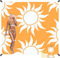 Large Beach Blanket Waterproof Sandproof, 78''×86'' Beach Mat Sand Free for 2-4 Adult with Stakes and Pocket, Foldable Picnic Blankets for Outdoor, Camping Hiking, Vacation Essentials-Boho Sun Rise