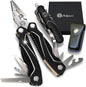 3 Piece Pocket Multitool Gift Set for Him-Stainless Steel Survival Multi Tool for Men - Clip to Belt & Backpack - Utility Knife Multitool, Pliers & Pocket Knife - Hiking, Camping & Fishing