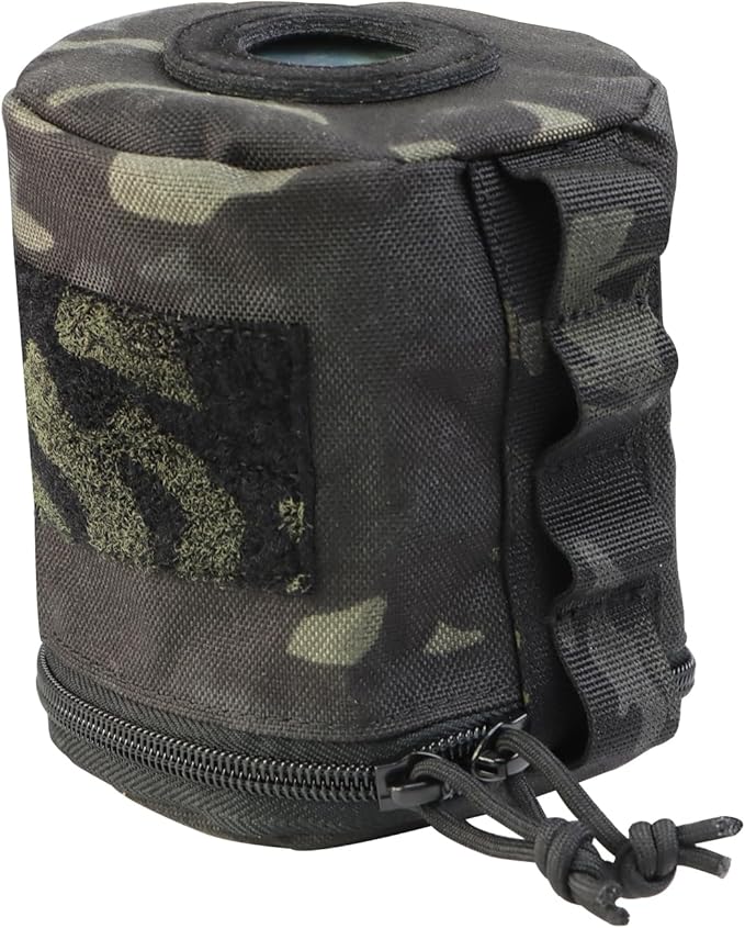 Tactical Toilet Paper Holder Waterproof and Wear-Resistant，Toilet Paper Holder for Outdoor Use, Camping,picnics (Black cp)