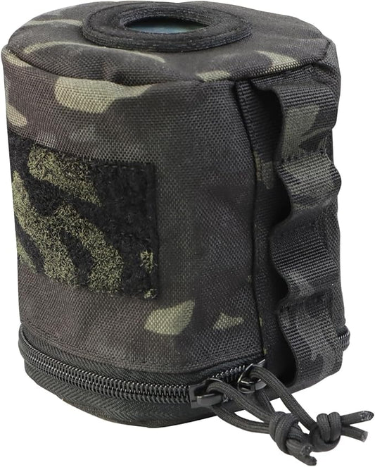 Tactical Toilet Paper Holder Waterproof and Wear-Resistant，Toilet Paper Holder for Outdoor Use, Camping,picnics (Black cp)
