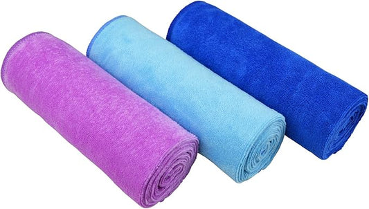 16" x 32"Gym Towels for Men & Women Microfiber Sports Towel Set Fast Drying & Absorbent Workout Sweat Towels for Fitness,Yoga, Golf,Camping 3-Pack Gift