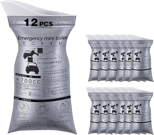 Portable Mobile Toilet 20 Packs of 700 ml Disposable Urine Bags, Home Travel, Outdoor Camping Traffic jam Portable Urine Bag Motion Sickness Vomit Storage Bag Men and Women Universal Pee Bag