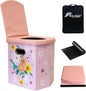 Upgrade XL Portable Toilet for Adults, Extra Large Portable Travel Floding Toilet, Camping Tall Toilets with Lid for Adults and Kids Compact Potty for Car,Hiking,Beach and Camping…