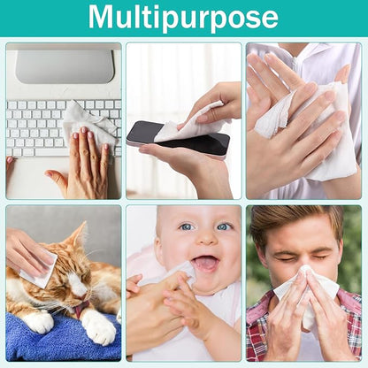50PCS Compressed Towels,Coin Tissues,Disposable Toilet Paper Tablets with 5 Carrying Cases,Compressed Cotton Coin Tissue Towel Soft & Odor Free for Home Beauty Salon Travel Camping