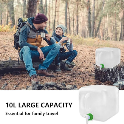 1Pcs 10L Portable Car Outdoor Water Bag with Handle Foldable Lightweight Water Container for Camping and Hiking