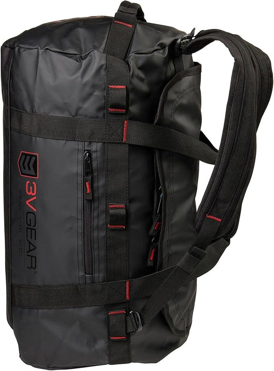3VGEAR Smuggler Adventure Duffel Bag, 85L - Duffel Bag for Travel, Gym and Sports, Backpack, Handle Carry, Large D-Shaped Opening, Removable Straps - 85 Liters