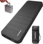 Self Inflating Sleeping Pad for Camping, 4" Extra-Thick Memory Foam Camping Mattress with Electric Pump, Fast Inflate & Deflate, 9.5 R-Value Insulated Camping Pad for Car Travel Tent Cot, Grey