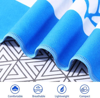 2 Packs Microfiber Oversized Beach Towel Lightweight Thin Sandproof Compact Quick Dry Clearance Towels Extra Large Sand Free Pool Travel Beach Essentials Accessories Women Adult Gift Blue Navy Turtle