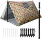 LYN Extra Large Zipper Reusable Survival Emergency Shelter Tent,Thermal Waterproof Fireproof Lightweight Bugout, with Paracord✚Stake for Camping,First Aid,Hiking&Bushcraft