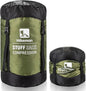 HIKEMAN Compression Sack, 50% More Storage! 12L/19L/32L/46L/53L Compression Stuff Sack, Water-Resistant & Ultralight Sleeping Bag Stuff Sack - Space Saving Gear for Camping, Hiking