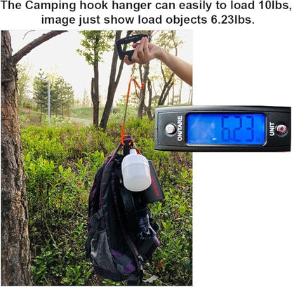 Quality-Life Camping Lantern Hook Hanger Tent Light Outdoor Lamp Hanger Non-Slip for Camping Hiking - 2pcs
