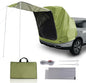 BUMBEE SUV Tailgate Tent Car Roof Canopy and Poles with Awning Shade, Outdoor Hatchback Rear Shelter, Roof Canopy, Waterproof Bug Protection, Fits for MPVs CUVs Van, Green