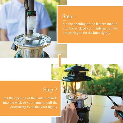 22 Pcs Propane Lantern Mantles, U Shape Mantles for Propane Lantern Gas Lamp Mantles Gas Lantern Mantles Gas Lantern Covers Mantles for Outdoor Camping Lantern
