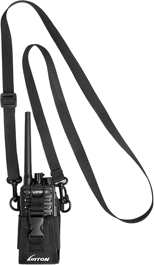 Radio Holder Walkie Talkie Pouch Molle Radio Pouch BaoFeng Radio Holster Strap Radio Case for Duty Belt Compatible with BaoFeng UV5R 888S F8HP Kenwood Icom HYT Arcshell Retevis H777 (4 Pack)