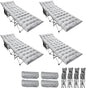 Zento Camping Cot and Mattress Folding Outdoor Travel Bed 4 Pack- Heavy Duty Max Load 450 LBS Premium Quality Cot Bed with Pad for Comfort Sleeping for Travel Home and Anytime Use