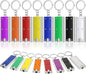 16 Pieces Mini Keychain LED Lights Keychains Flashlight Assorted Color Ultra Bright Flashlight Portable Key Chain Flash Light Torch Key Ring Powerful Keychain Lights for Outdoor Camping Activity