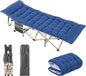 Yaheetech Folding Camping Cot Portable Outdoor Bed for Adults w/Mat & Storage Bag & Carry Bag, Heavy Duty Cots for Outdoor Travel & Office/Home Nap