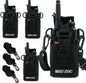 4 Pack Radio Holster, Levowin MOLLE Radio Pouch, Radio Holder with Anti Sway Strap for Radio Strap, Walkie Talkie Holster for Police Firefighter Two Way Radio Search Rescue Essentials