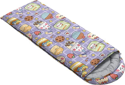 QOOMO Camping Sleeping Bags,3 Season Warm & Cool Weather,Lightweight,Waterproof Sleeping Bags for Adults & Kids,Traveling,and Outdoors,Camping Gear Equipment