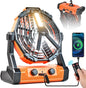 Camping Fan Ventilador Recargable 20000mAh Battery Operated With LED Lantern/Hook/Remote Auto Oscillating 60 Hrs Work Cordless Tent Fan for Emergency, Camping, Outdoor