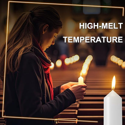 36 Pack 9 Hour Emergency Candles Compatible with Candle Lanterns Emergency Candles Long Burning Survival Candles for Outdoor Camping Emergency Survival Preparedness (Lantern Not Included)