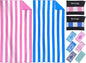 2 Packs Microfiber Oversized Lightweight Thin Beach Towel Sandproof Compact Quick Dry Clearance Towels Extra Large Sand Free Pool Travel Beach Essentials Accessories Women Adult Gift Blue Powder