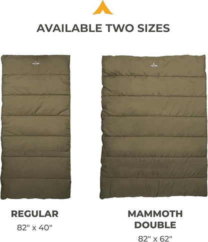 Teton Everyday Response Sleeping Bag for Adults and Kids, 3-Season Sleeping Bags, Stay Warm in Camping Weather, Stuff Sack Included